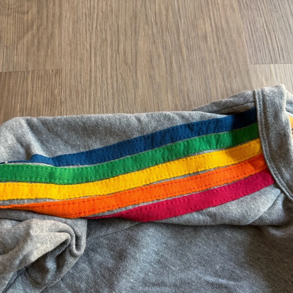 Aviator Nation Sweatshirt with Rainbow Stripes - Picture 3 of 3